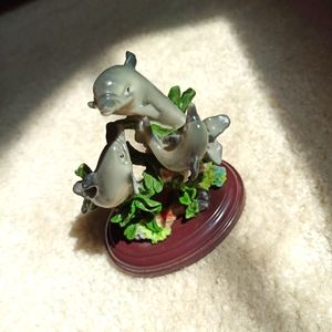 K’s Collection Dolphin Friends SPLASH EDITION, Hand Painted Animal Sculpture